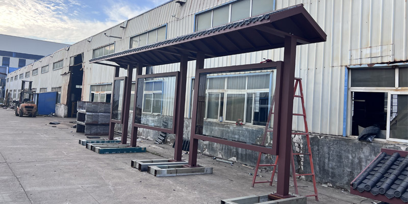 浙江仿古候车亭惊艳亮相并安装完毕